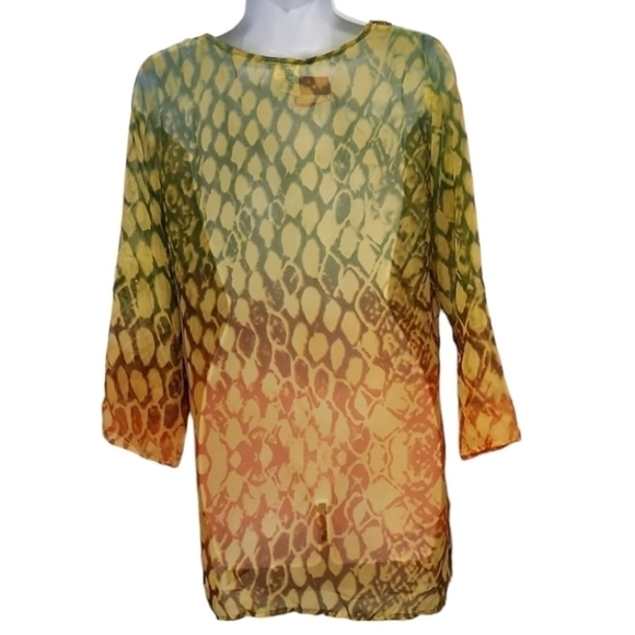 Crystal Embellished Swim Cover Up NWT - Picture 3 of 4